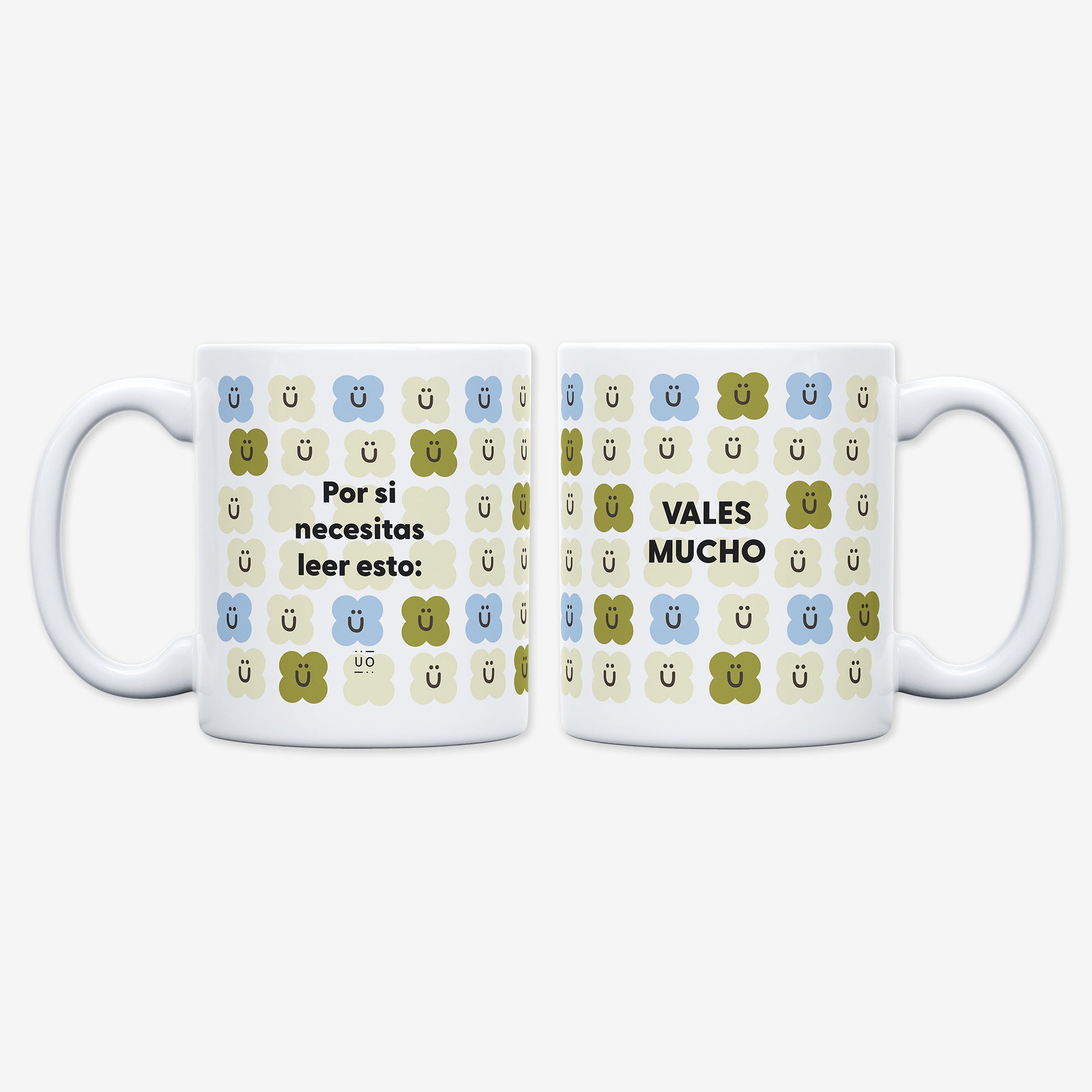 Taza "Por si necesitas leer esto: vales mucho"