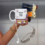 Kit Taza + Calcetines "Ante la duda, viaja"