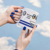 Kit Taza + Calcetines "Necesito modo avión"