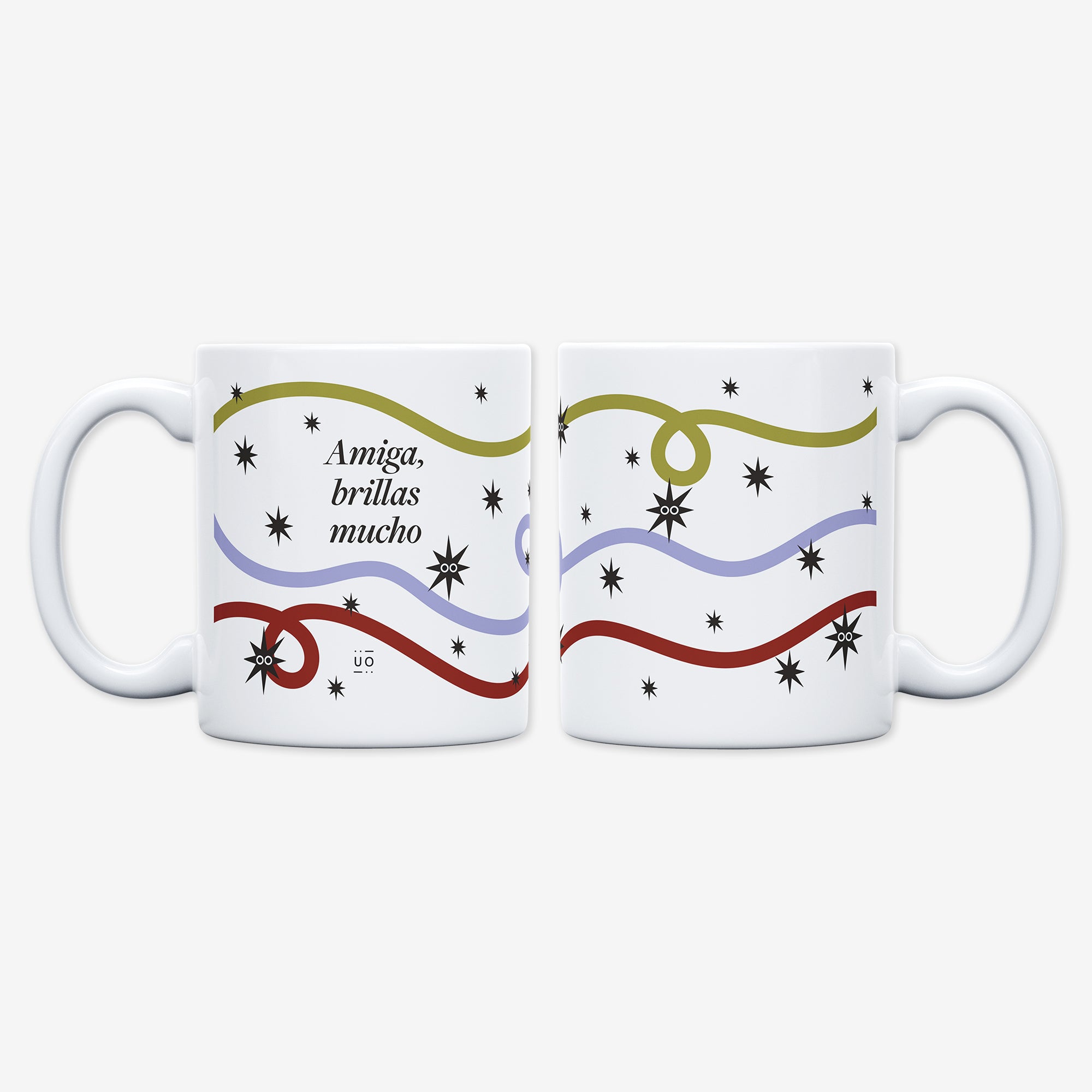 Kit Taza + Calcetines "Amiga, brillas mucho"