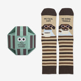 Calcetines Edición Bola Amigo Invisible "Me falta café, me sobra trabajo"