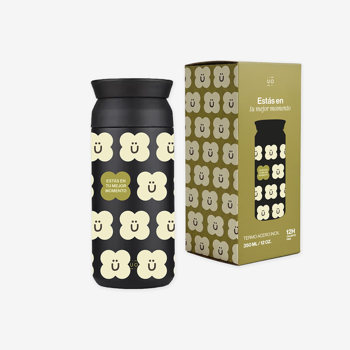 Termo "Estás en tu mejor momento" acero inoxidable 350 ml