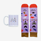 Kit Taza + Calcetines "Dice la vida, que la disfrutes"