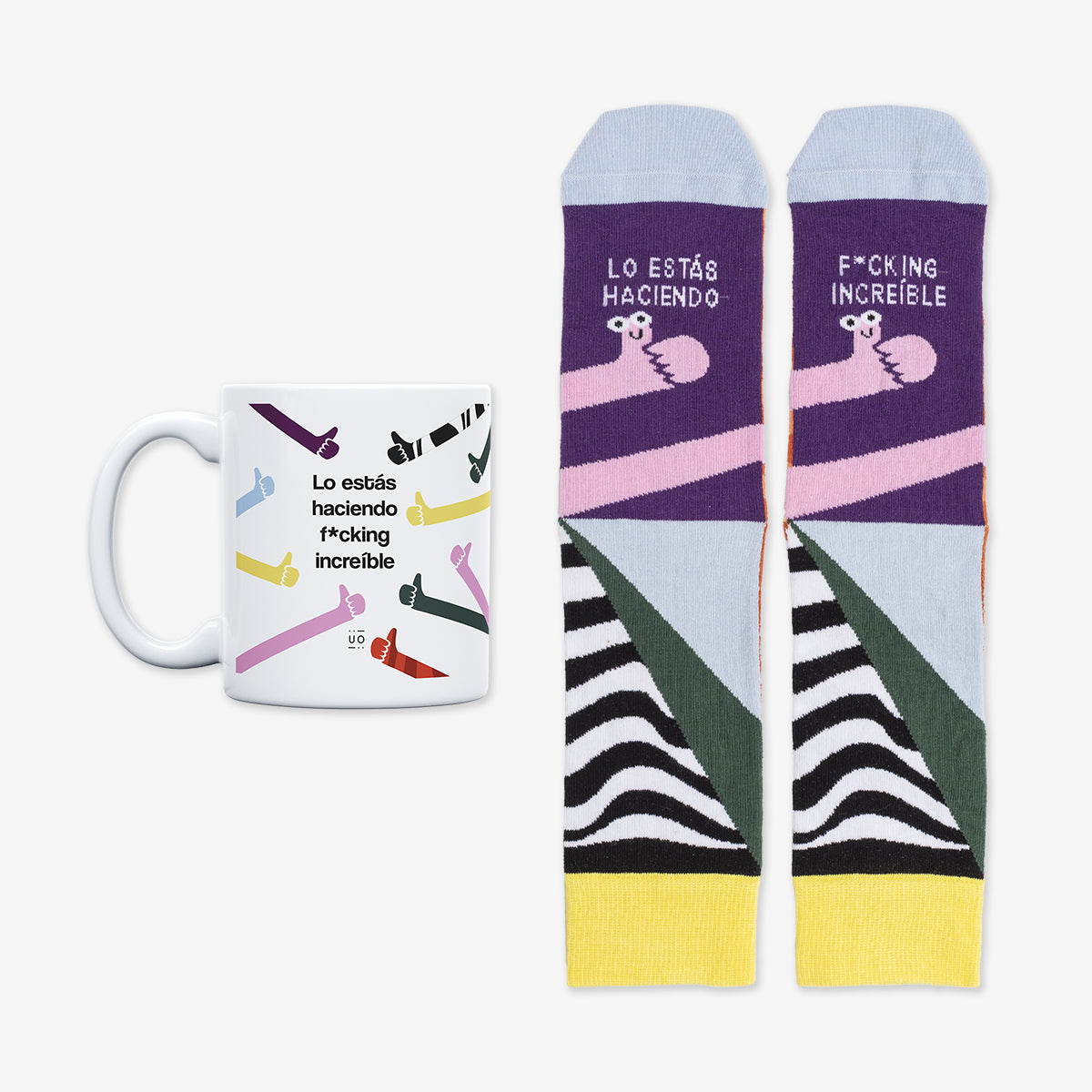 Kit Taza + Calcetines "Lo estás haciendo f*cking increíble"