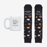 Kit Taza + Calcetines "Mi momento offline"