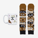Kit Taza + Calcetines "Meow or never"