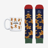 Kit Taza + Calcetines "Eres muy cookie" jengibre