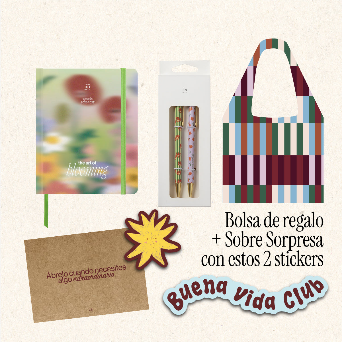 Pack Exclusivo Preventa Agenda Escolar "Bloom" Mini 2026-27