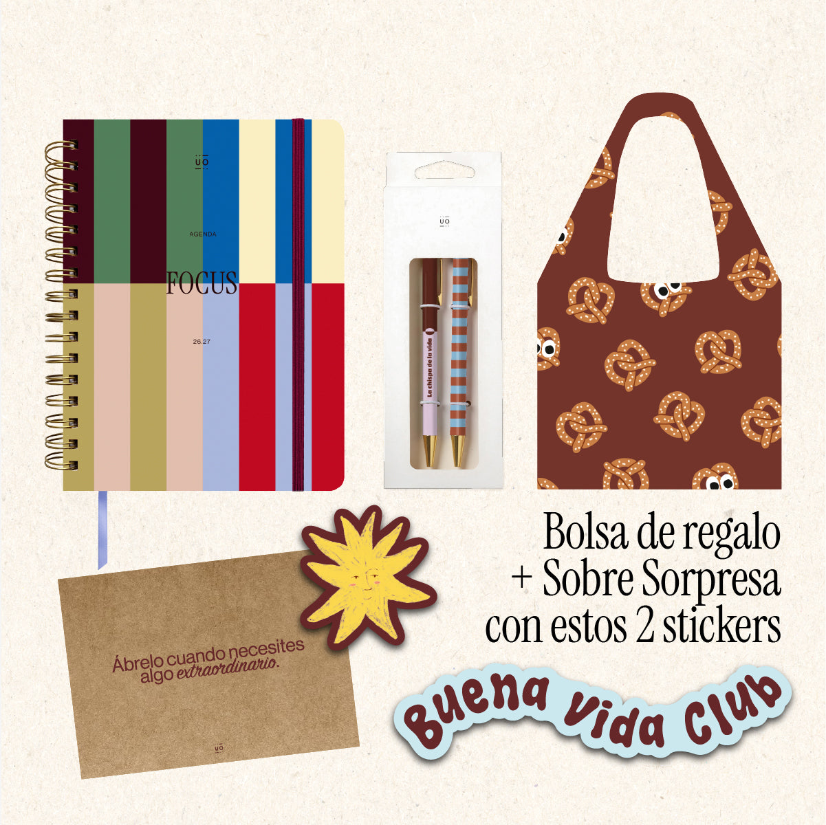 Pack Exclusivo Preventa Agenda Escolar "Copenhague" Semana Vista 2026-27