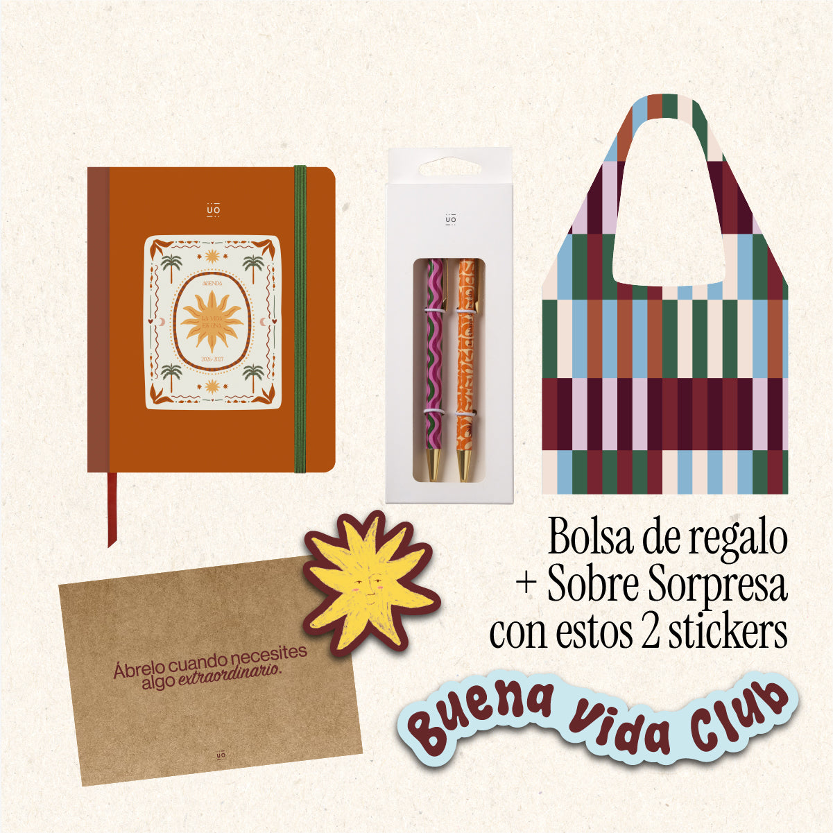 Pack Exclusivo Preventa Agenda Escolar "Sunset" Mini 2026-27