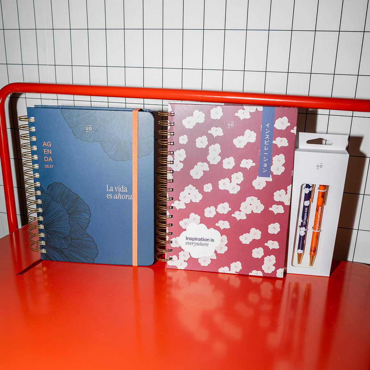 Pack "Kyoto" de Agenda Semana Vista 2026-27 + Papelería