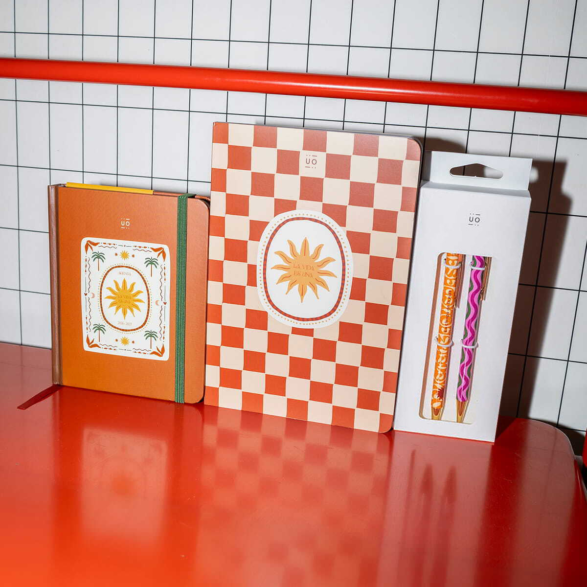 Pack "Sunset" de Agenda Mini 2026-27 + Papelería