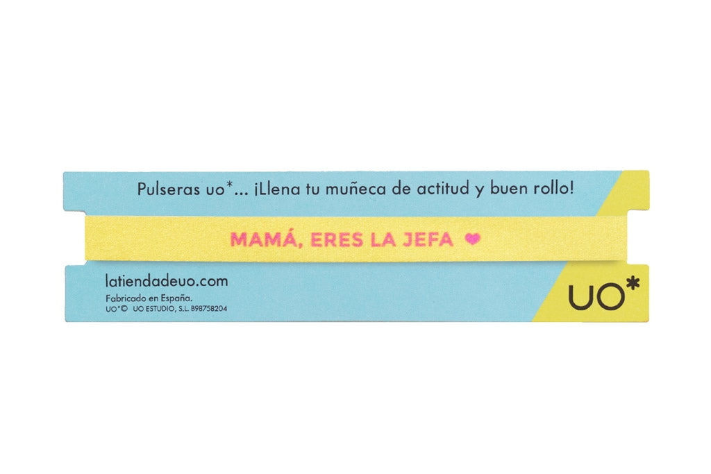 Pulsera "Mamá eres la jefa"