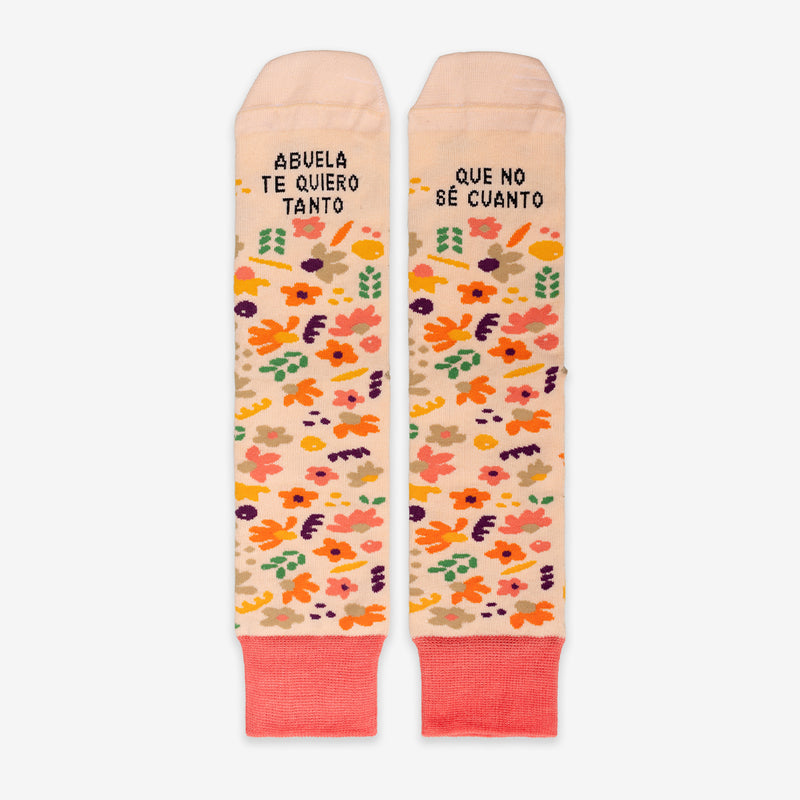 Calcetines "Abuela, te quiero tanto que no sé cuánto"