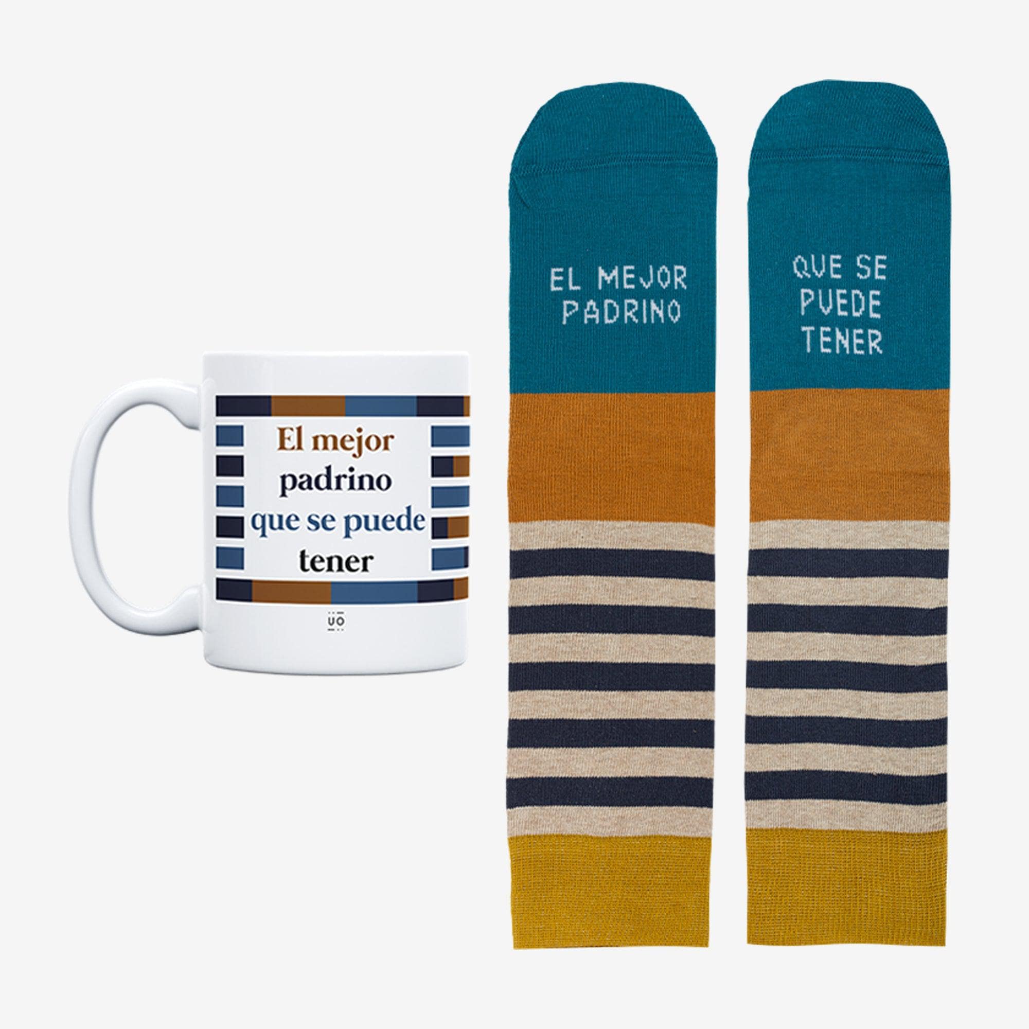 Kit Taza + Calcetines  "El mejor padrino que se puede tener"