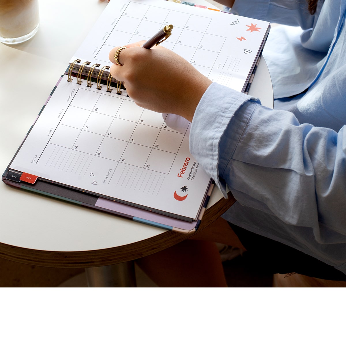 Agenda Anual 2026 "Copenhague" Semana Vista