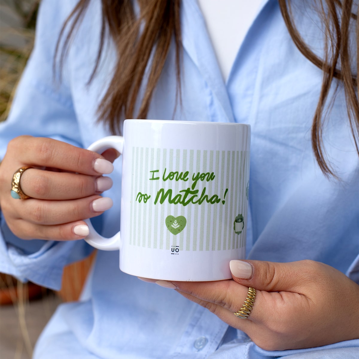 Kit Taza + Calcetines "I love you so matcha"