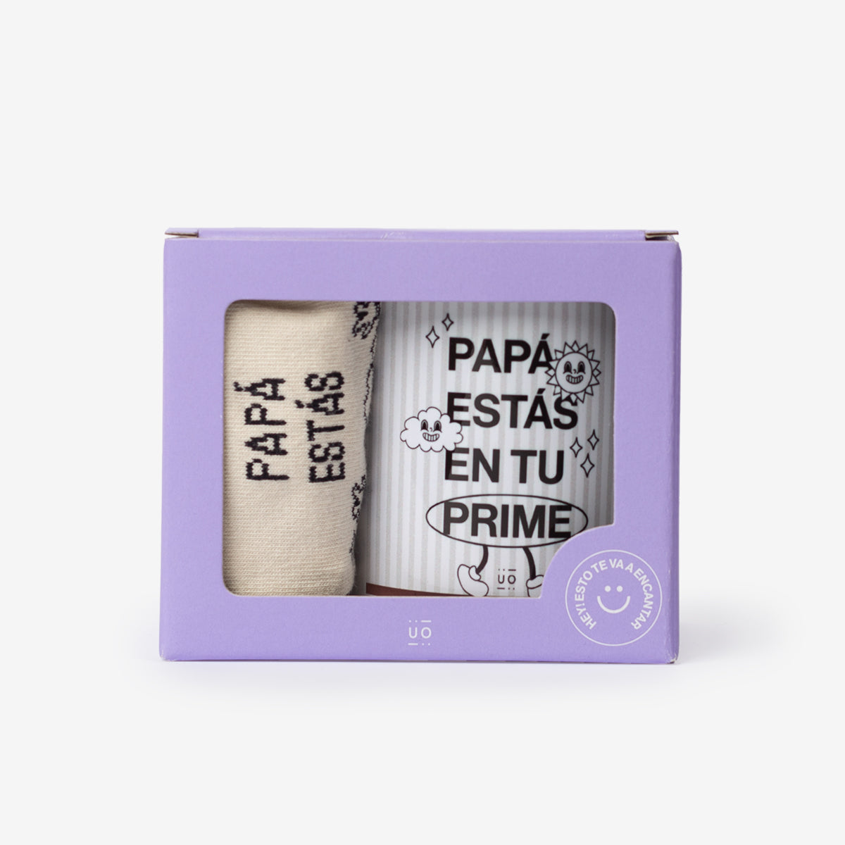 Kit Taza + Calcetines "Papá, estás en tu prime"