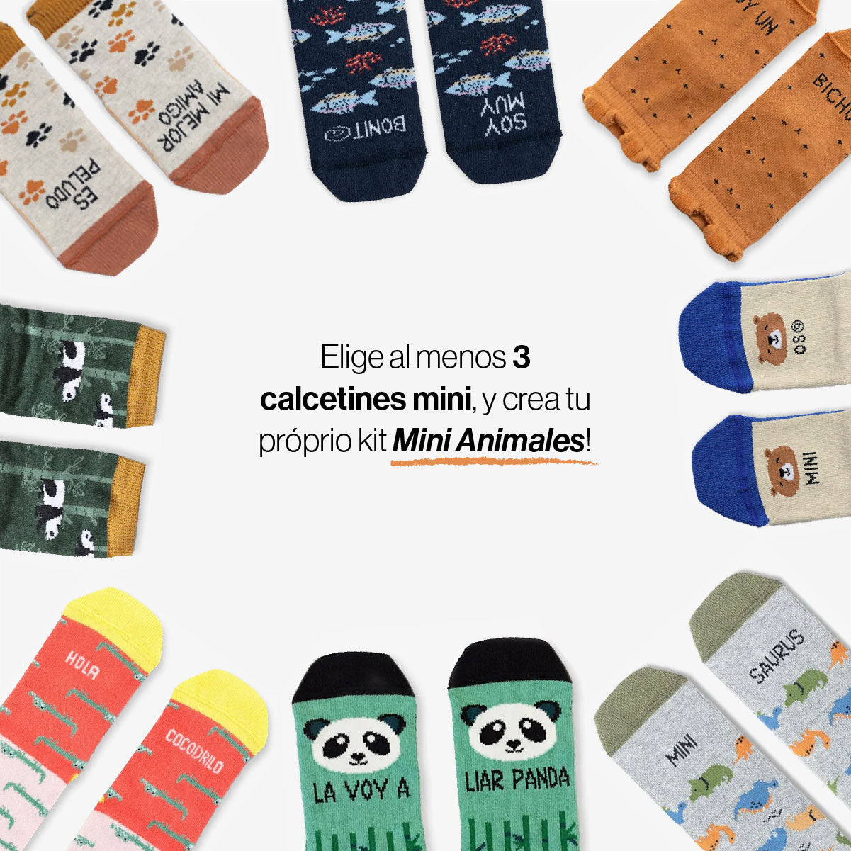 Crea tu Pack Mini Animales con cajita "Somos Top" jirafas  de regalo