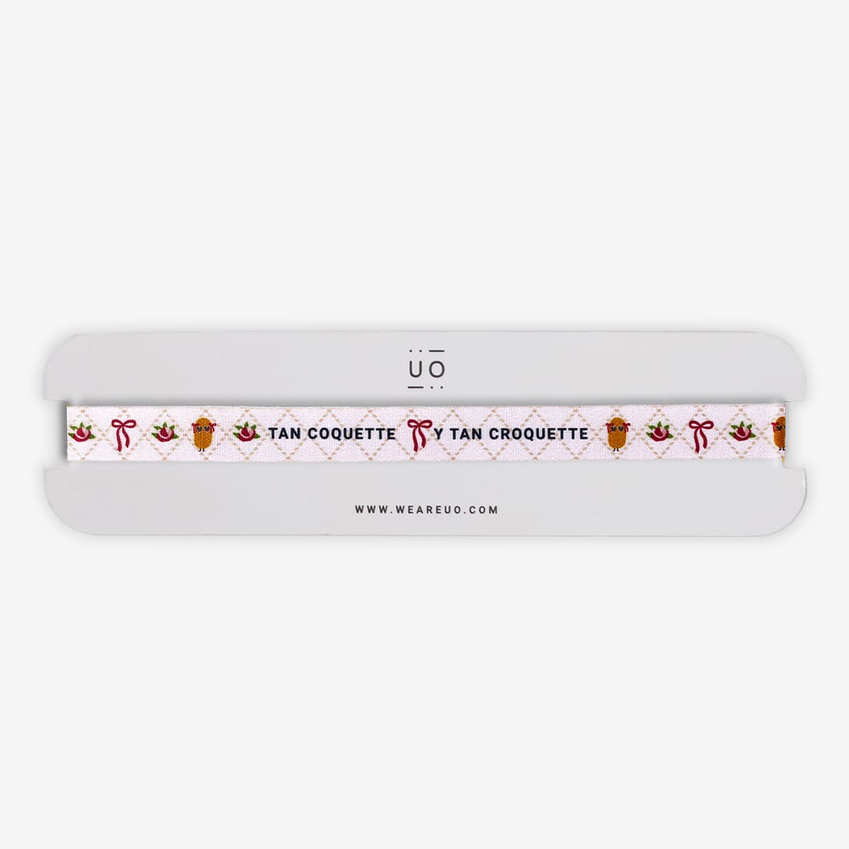 Pulsera Tela "Tan coquette y tan croquette”