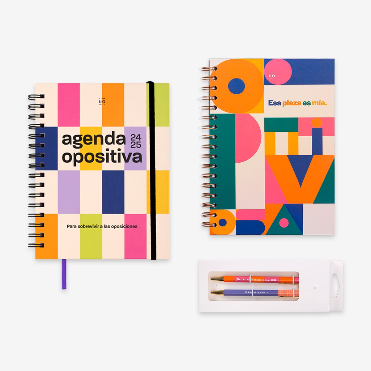 Pack "Opositivo" con Agenda Semana Vista + Papelería