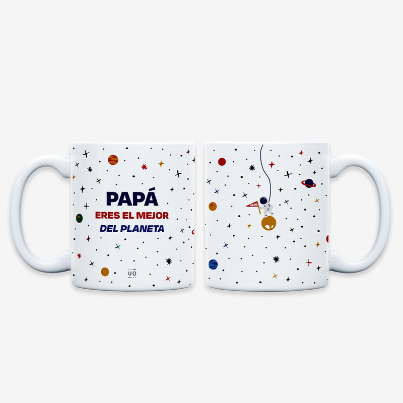 Taza "Papá, eres el mejor del planeta"