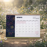 Calendario sobremesa 2026 "Bloom"