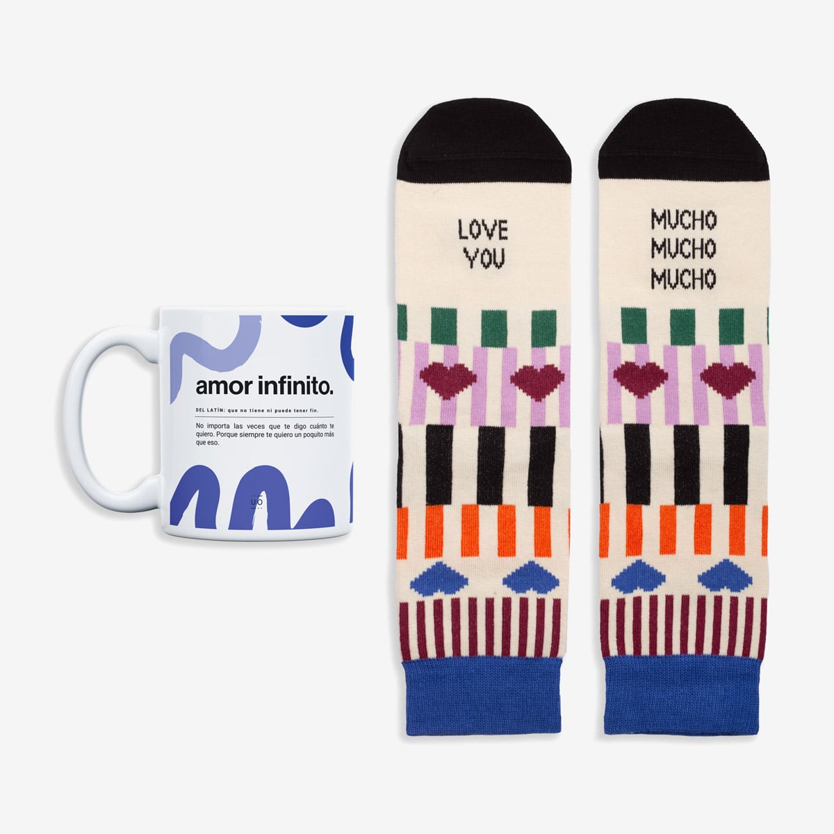 Kit Taza + Calcetines "Love you mucho, mucho"