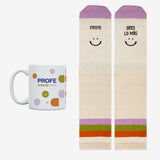 Kit Taza + calcetines "Profe eres lo más"