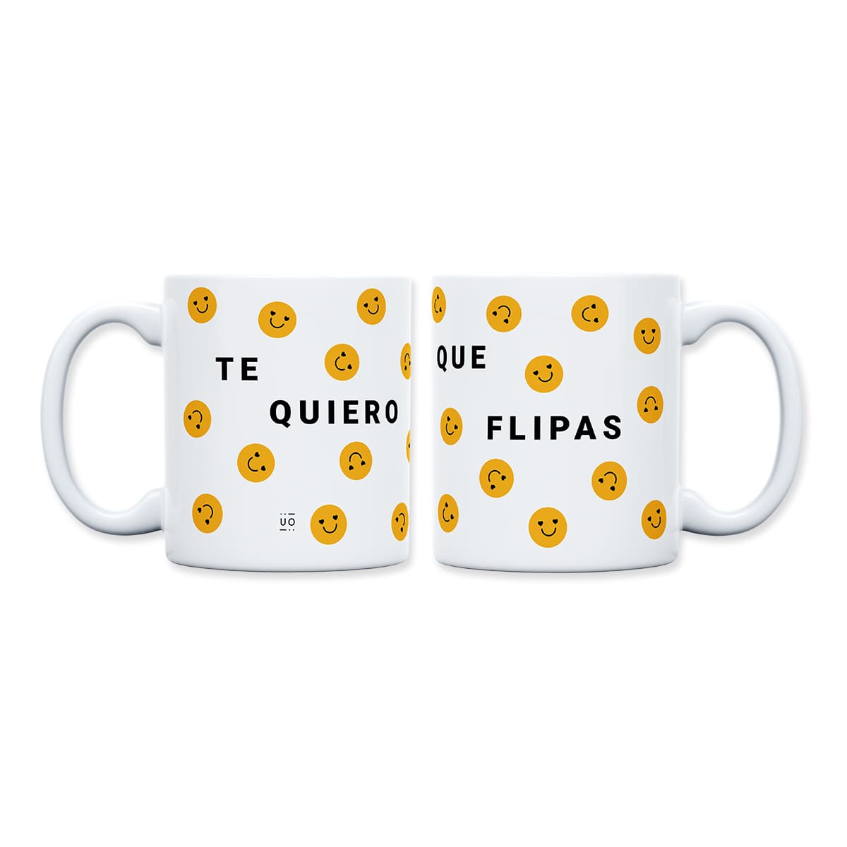 Taza "Te quiero que flipas"