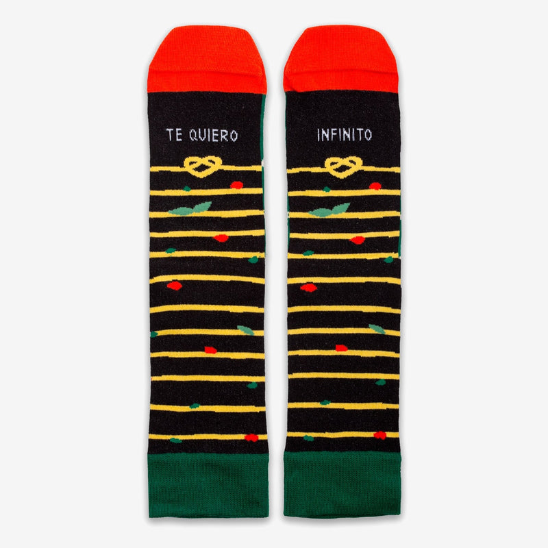 Calcetines "Te quiero infinito" pasta - low impact