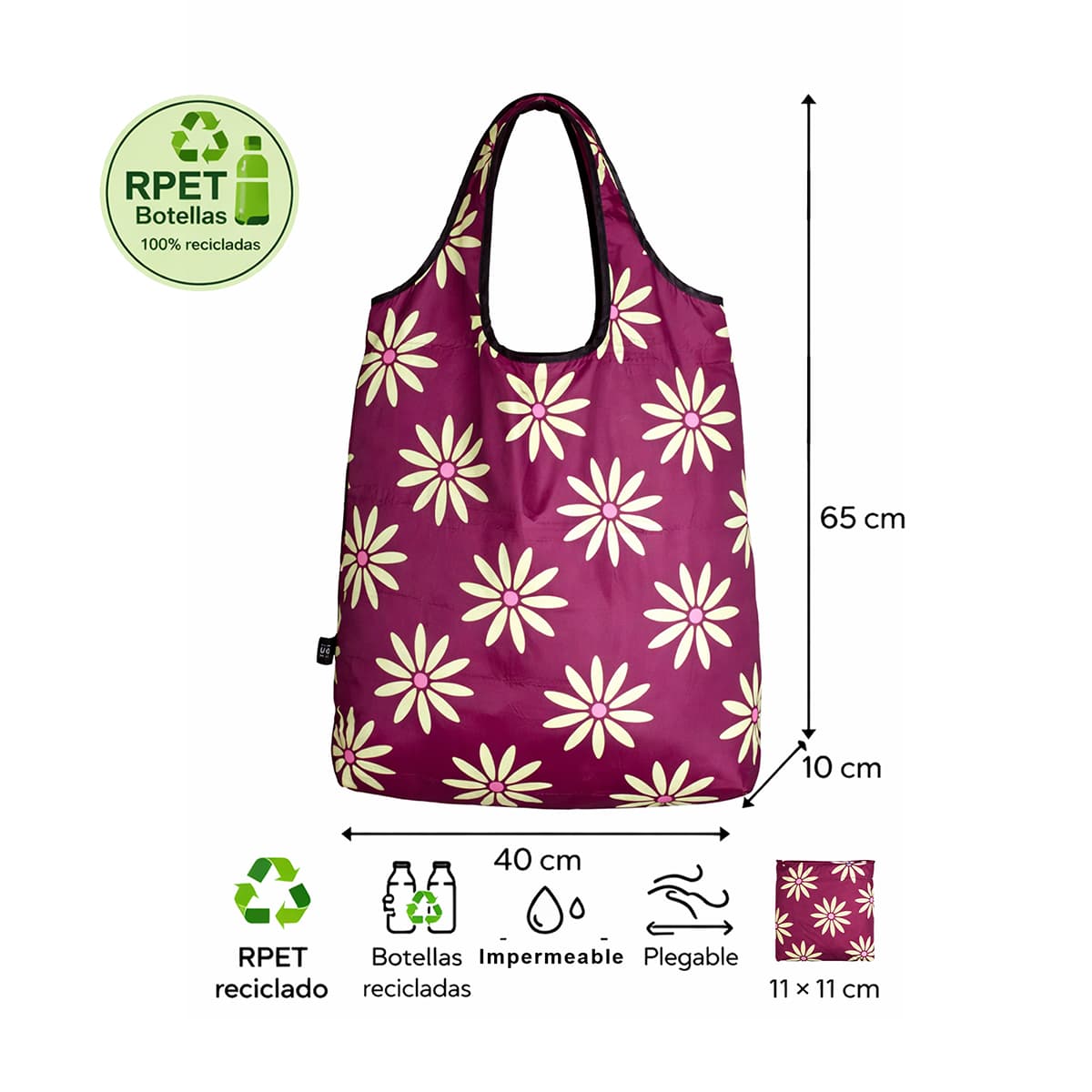 Bolsa de compra reutilizable "Margarita"