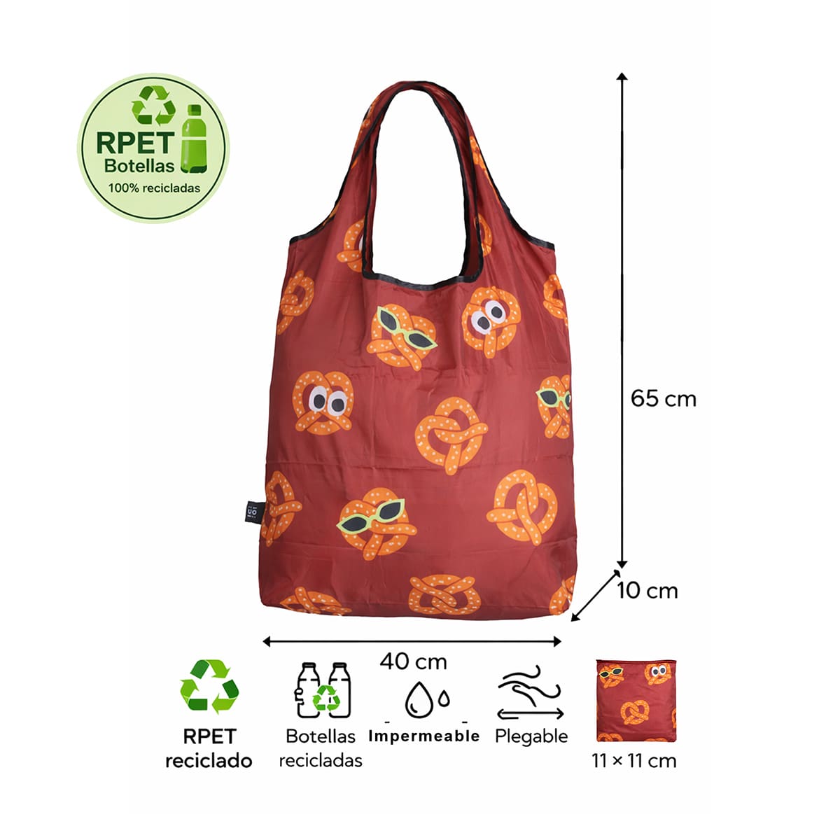Bolsa de compra reutilizable "Pretzel"