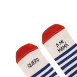 Mini calcetines "Quiero a mi mamá" (marinero)
