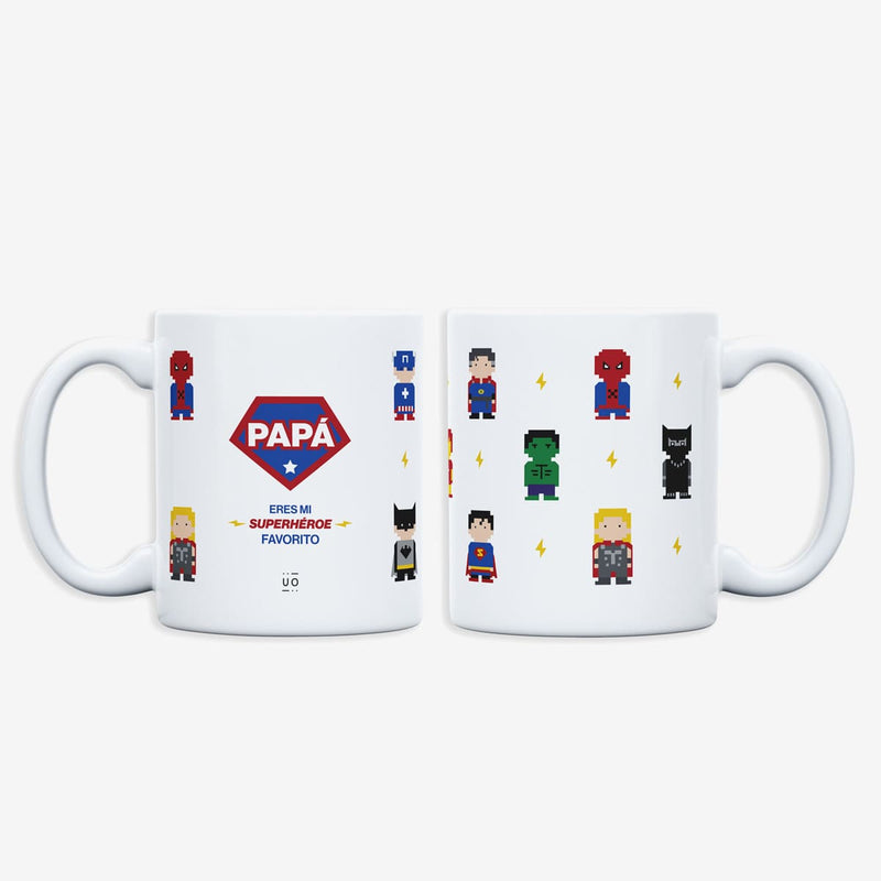Taza "Papá, eres mi súperhéroe favorito" New