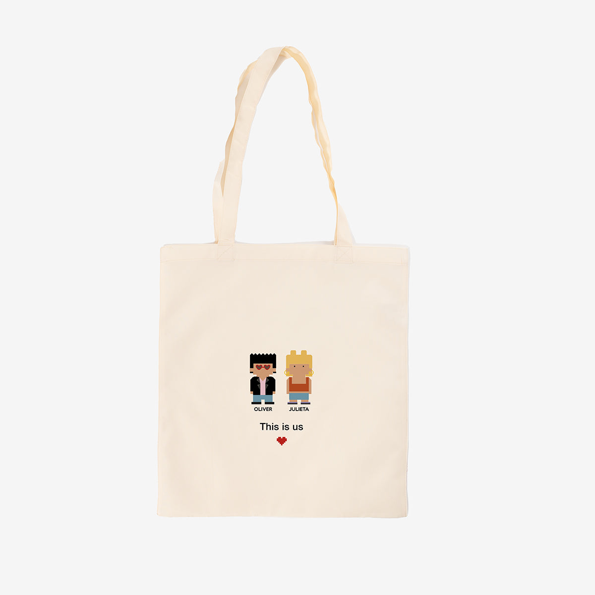 Tote bag personalizado "Familia" Píxel