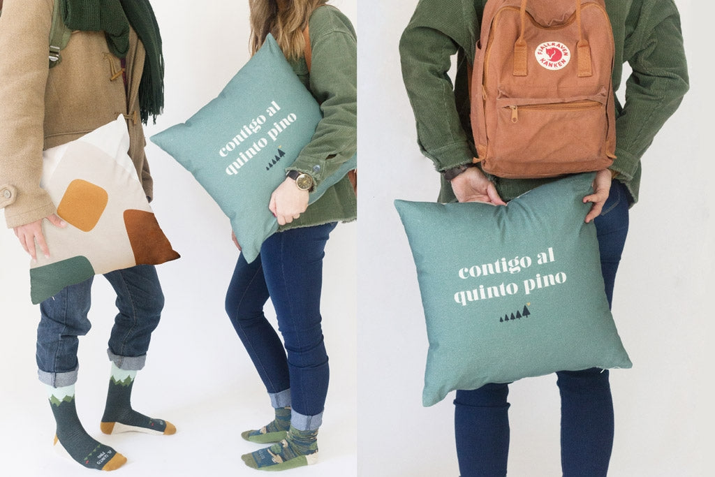 Funda Cojín "Contigo al quinto pino"