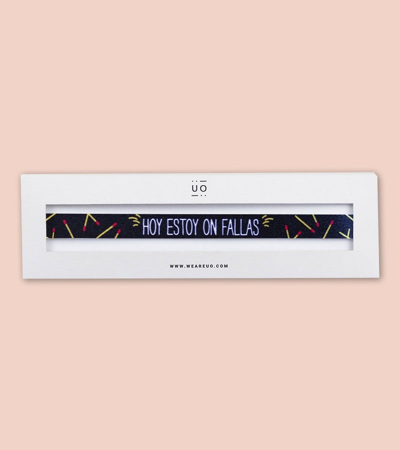 Pulsera "Hoy estoy On Fallas"