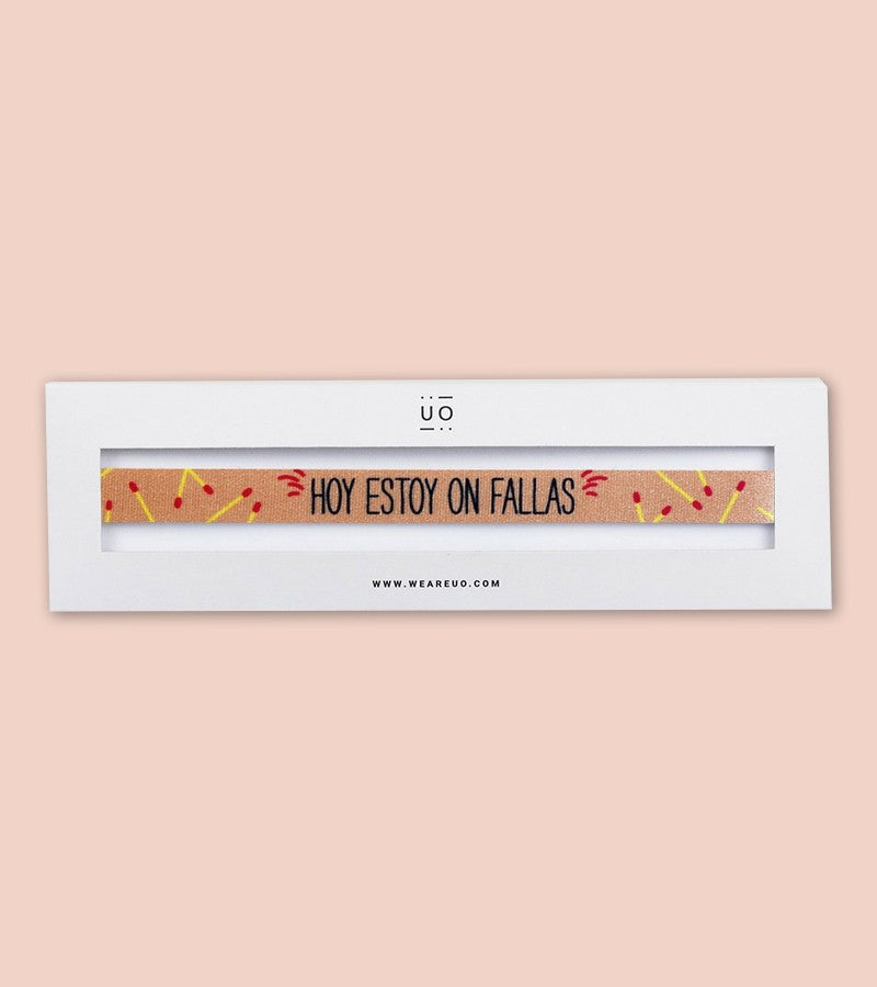Pulsera "Hoy estoy On Fallas"