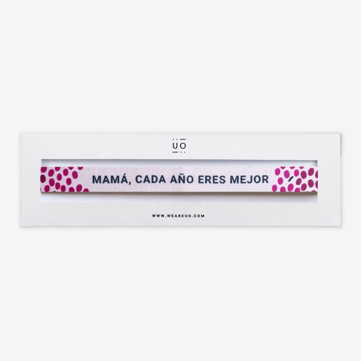 Pulsera Tela "Mamá, cada año eres mejor"