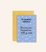 Postal "Te quiero abuela"