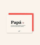 Postal "Papá es el que siempre está ahí"