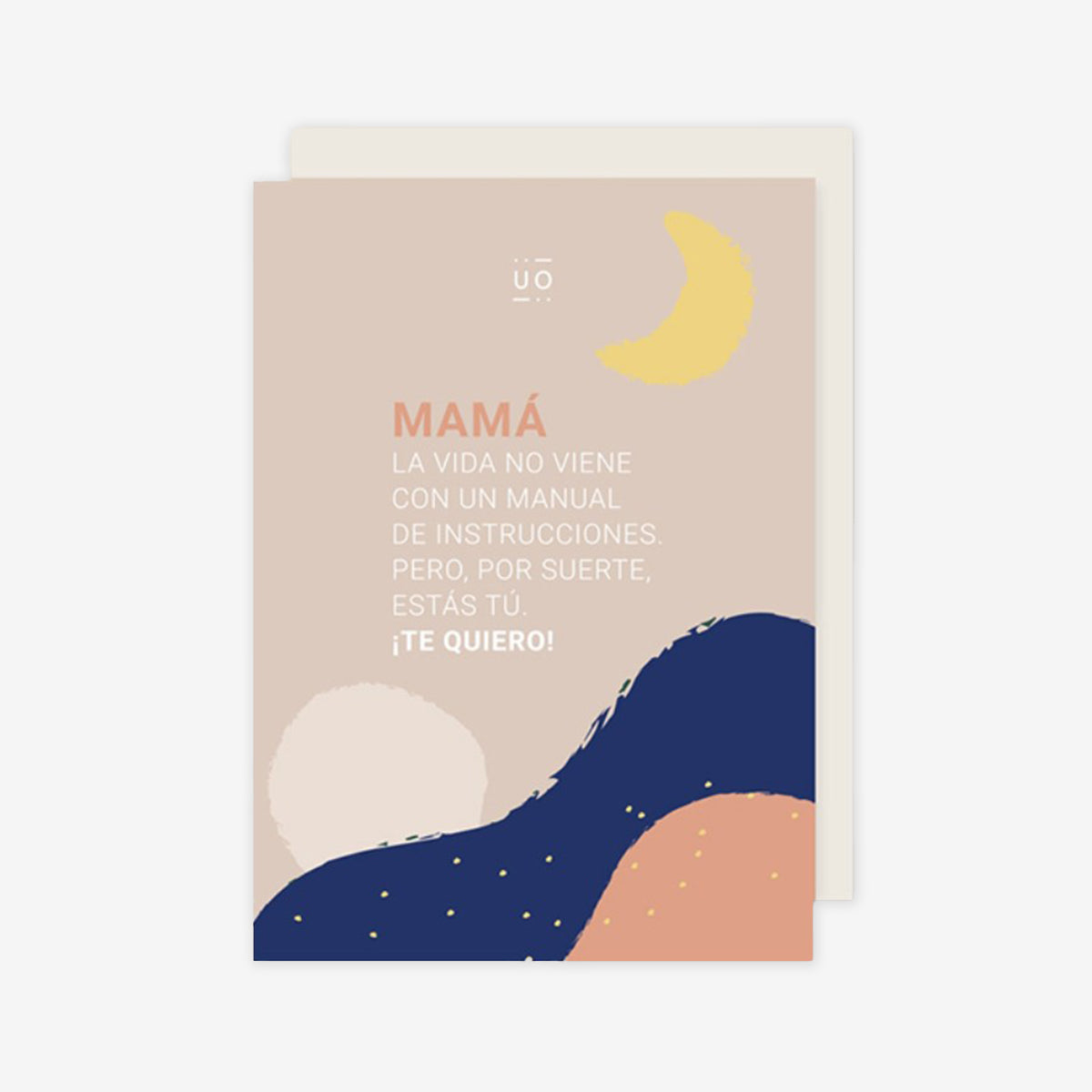 Postal "Mamá por suerte estás tú"