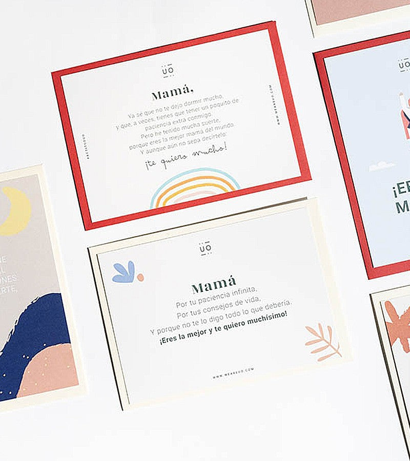 Postal "Mamá por suerte estás tú"