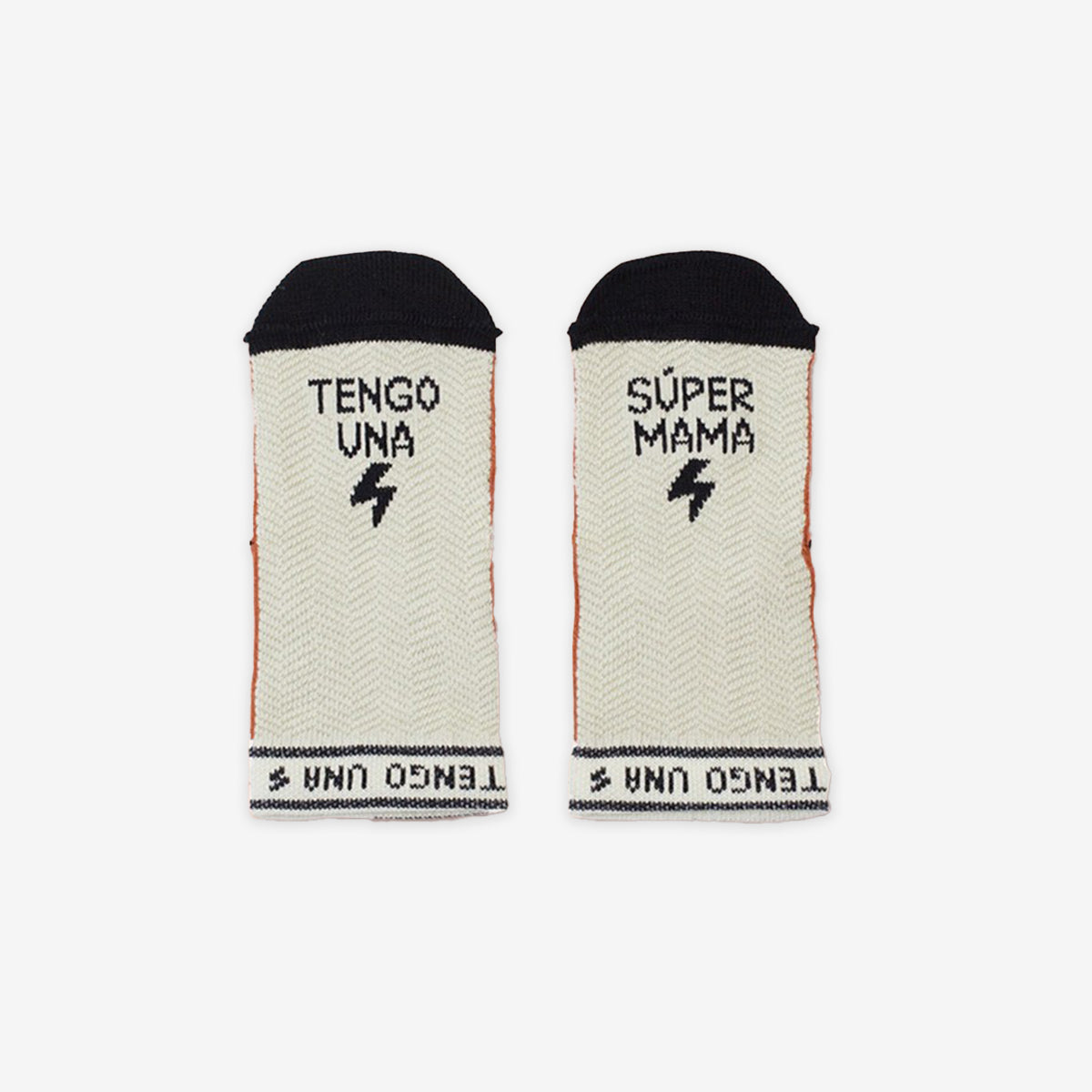 Mini Calcetines "Tengo una súpermamá" RAYAS