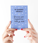 Postal "Te quiero abuela"