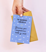 Postal "Te quiero abuela"