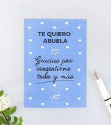 Postal "Te quiero abuela"