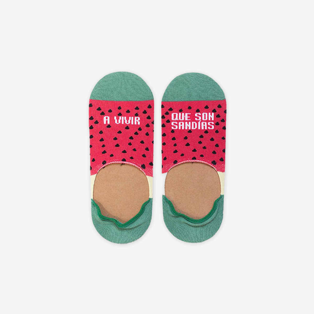 Calcetines invisibles "A vivir que son sandías"