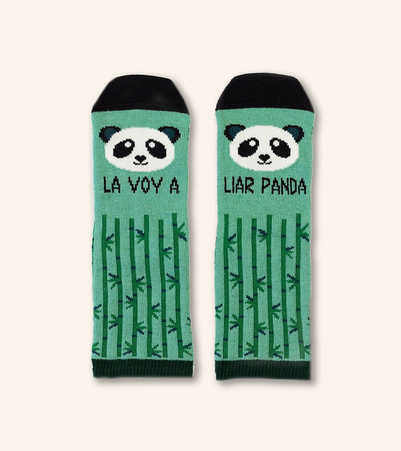 Mini Calcetines "La voy a liar panda"